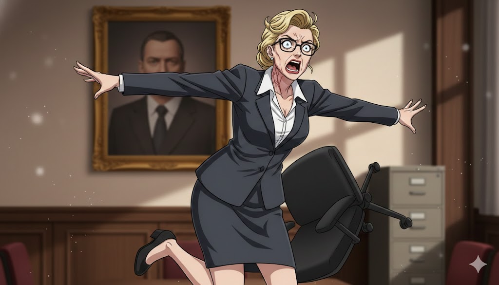 校長から寄付を要求されて驚くPTA会長